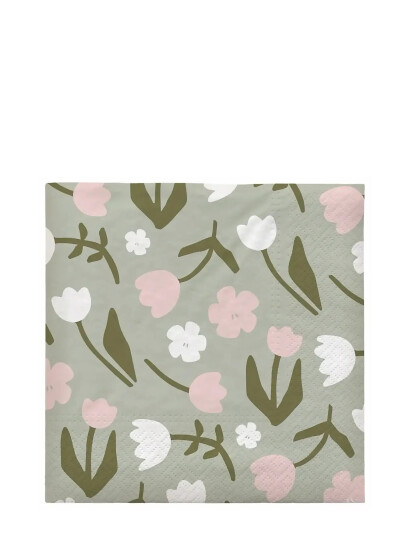 Broste Copenhagen Rosita Paper Napkin Multi/patterned L 33CM