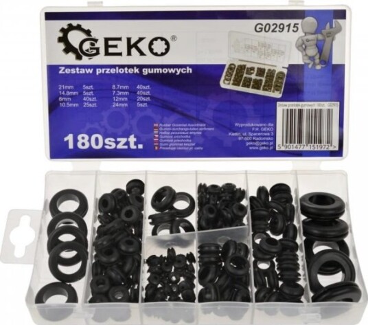 Geko Gummi Gjennomføringer 180 Stk 20 G02915 Geko Geko Gummi Gjennomføringer 180 Stk 20 G02915 Geko