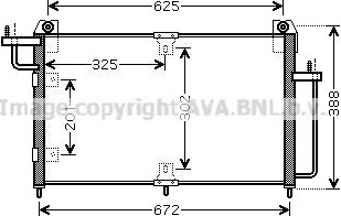 Kondensator klimaanlegg PRASCO DW5065