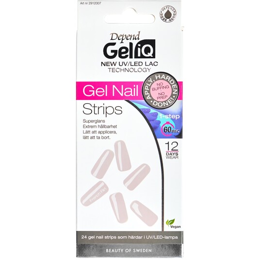 Depend Gel Iq Nail Strips 2007 French Flirt Depend Gel Iq Nail Strips 2007 French Flirt