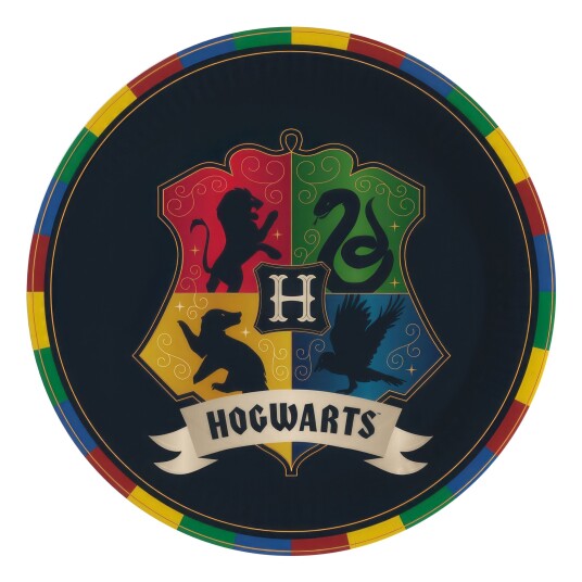 Amscan International Papptallerkener Harry Potter Hus - 8-pakning Amscan International Papptallerkener Harry Potter Hus - 8-pakning