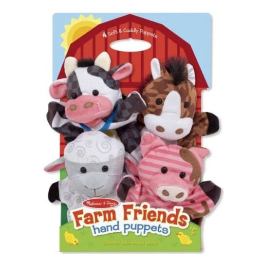 Melissa & Doug Hånddukker Gårdsdyr 4 Figurer