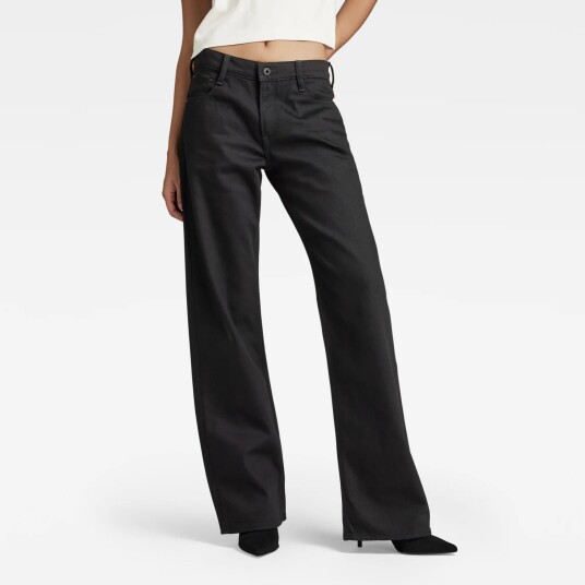 G-Star RAW Judee Low Waist Loose Jeans Black Women 32-30 Black female