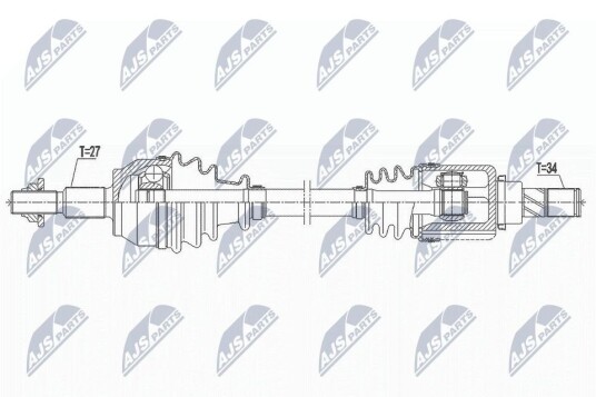 Nty Drivaksel NTY NPW FR 139