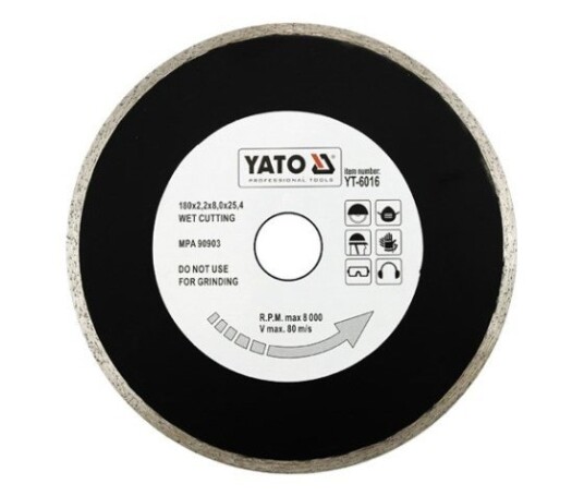 Yato YT-6017 Kutteskive for Vinkelsliper - Keramisk og Allsidig Tilbehør Yato YT-6017 Kutteskive for Vinkelsliper - Keramisk og Allsidig Tilbehør