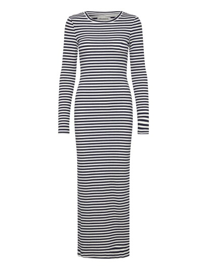 Lollys Laundry Christinell Maxi Dress Ls   Navy   S