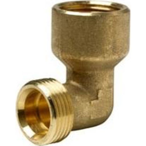 Wavin 1/2" Messing Vinkel med Muffe for Hydraulikk
