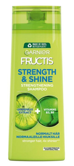 Garnier Fructis Styrkende og Glansfull Sjampo 250 ml - Vegansk