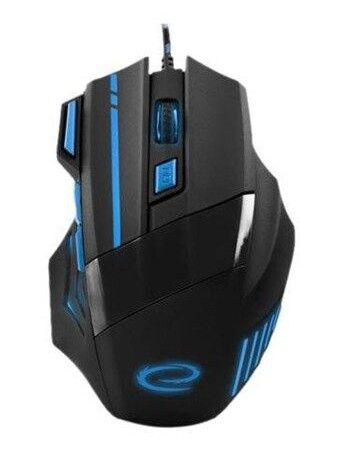 Esperanza MX201 WOLF USB Optisk Mus 7 Knapper Blå Esperanza MX201 WOLF USB Optisk Mus 7 Knapper Blå