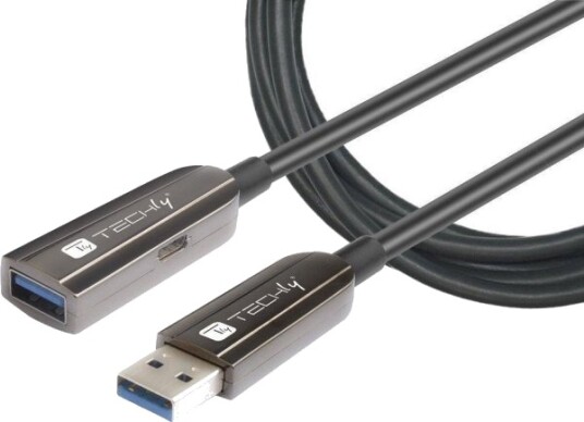 Techly Icoc U3amf Hy 020 20 M Usb A Usb A Usb 3.2 Gen 1 3.1 Gen 1 5 Gbit/S Sort