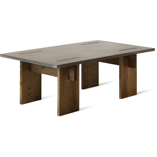 Eberhart Arnold Salongbord 65x110 Cm Mørk Betong / Mørk Sofabord Eik Dark Oak AOLD 102 110