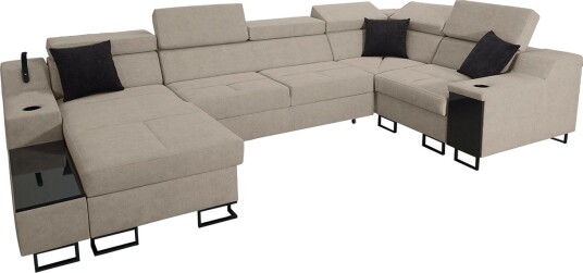 5 seters Sovesofa Venstre Beige 5 seters Sovesofa Venstre Beige