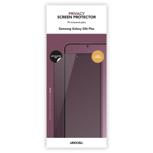 Linocell Privacy skjermbeskytter for Samsung Galaxy S26+