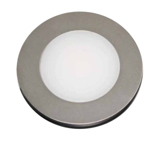 ID-LED 2,5W 3000K Soft LED Møbelspott Børstet Stål