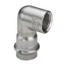 Viega Sanpress inox adapter elbow 90° 22 mm x 34