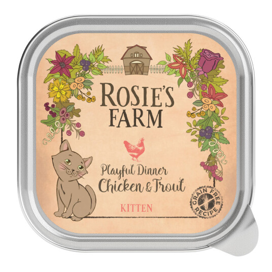 Rosie'S Farm Kitten 16 X 100 G Kitten: Kylling & Ørret