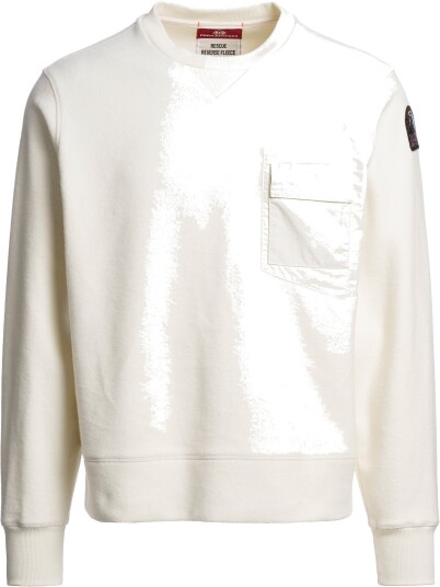 Parajumpers Men"s Pernhos Crewneck Sweatshirt Warm Ivory XL