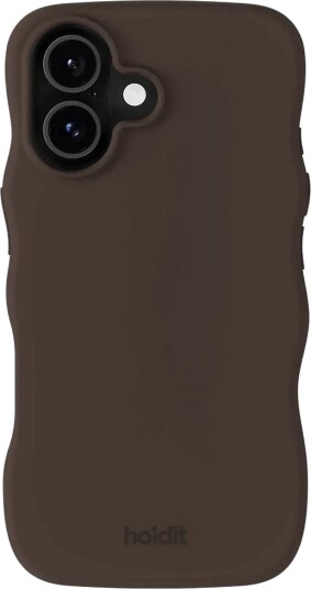 Holdit Wavy Case Silicone Magsafe Cpt. iPhone 17 CHOCOLATE