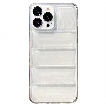 iPhone 14 Pro 3D Fleksibel TPU-deksel Gjennomsiktig