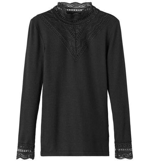 name it Nkfnuri Ls Xsl Top Noos Black 122-128