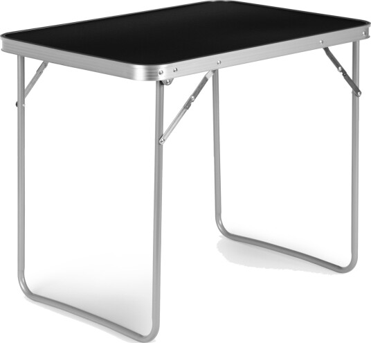 Turistbord piknikbord sammenleggbart 70x50 cm Svart