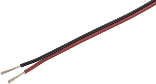Tru Components 1565746 Høyttalerkabel 2 X 0,8 Mm² Rød/Sort 100 M