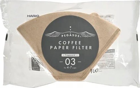 Hario Filterpapir Brune Pegasus 03 – 100 Stk