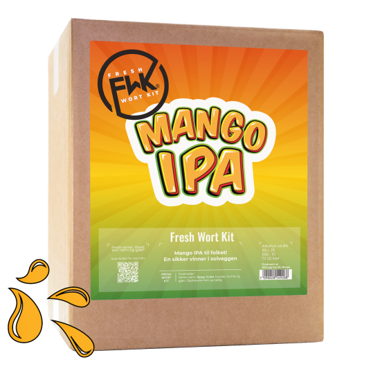Fwk FWK Mango IPA Fresh Wort Kit Ferdig brygget vørter til 20L øl Fwk FWK Mango IPA Fresh Wort Kit Ferdig brygget vørter til 20L øl