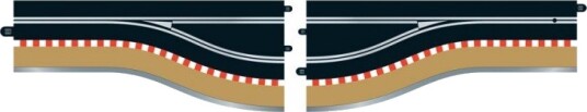 Scalextric C 7014 Pit Lane Track Left Hand - Includes Sensor