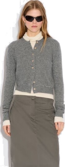 Holzweiler Cashmere Cardigan Dark Grey Holzweiler Cashmere Cardigan Dark Grey