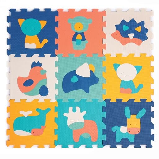Ludi Play mat with animals 9 pcs LU10023 Ludi Play mat with animals 9 pcs LU10023