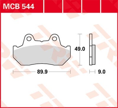 Bremseklosser TRW MCB544 Bremseklosser TRW MCB544