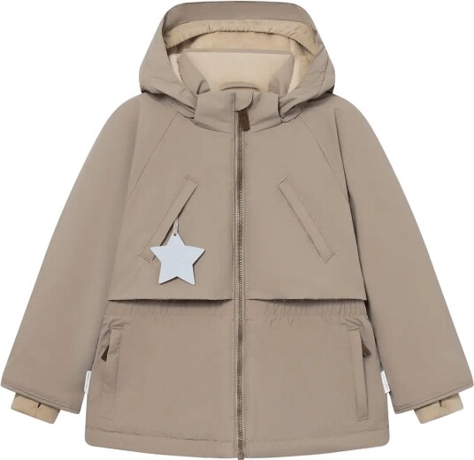 MINI A TURE Matalgeana Fleece Lined Winter Jacket. Grs   GREY BROWN   110