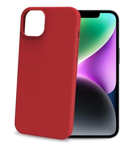 Celly Cromo Soft Gummideksel til iPhone 15 - Rød Celly Cromo Soft Gummideksel til iPhone 15 - Rød