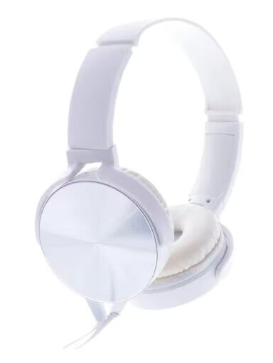 Rebeltec Montana Hodetelefoner med mikrofon Hvit 3,5 mm