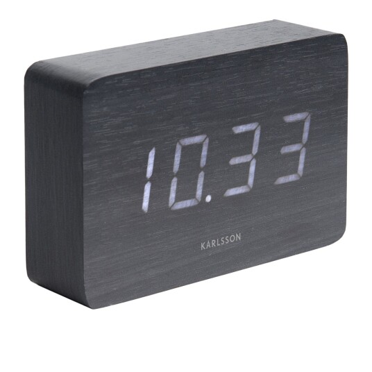 Karlsson Alarm Clock Square Vekkeklokke KA5653BK   Unisex 15 cm Kvarts urverk