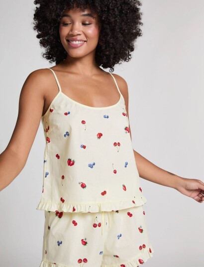 Hunkemöller Cami Woven Ruffle Fruit XXL