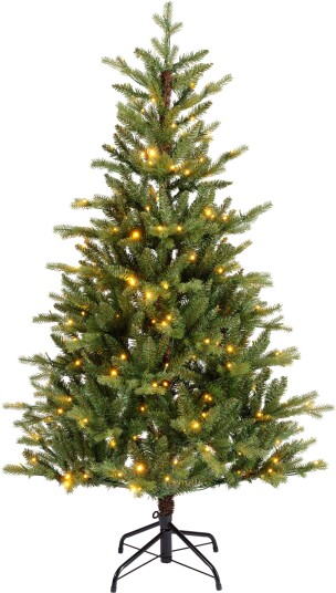 Enne North Pine juletre med LED-lys Grønn 180 cm