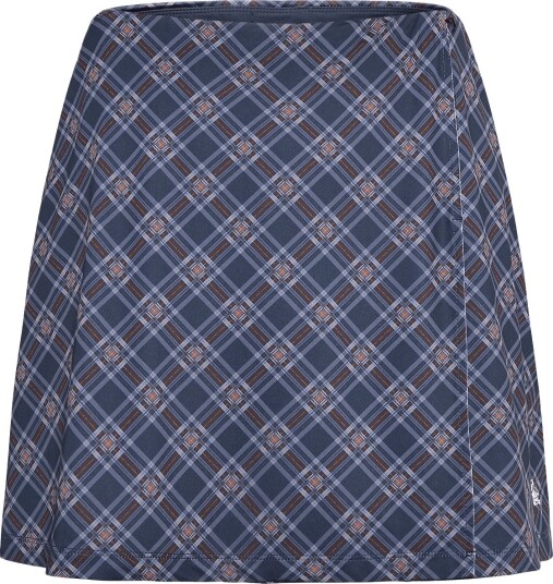 Original Penguin Golf Plaid Wrap Skort BLACK IRIS XL
