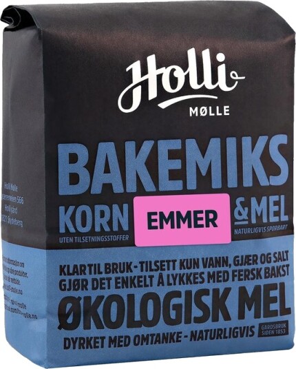 Holli Mølle økologisk emmer bakeblanding 1 kg