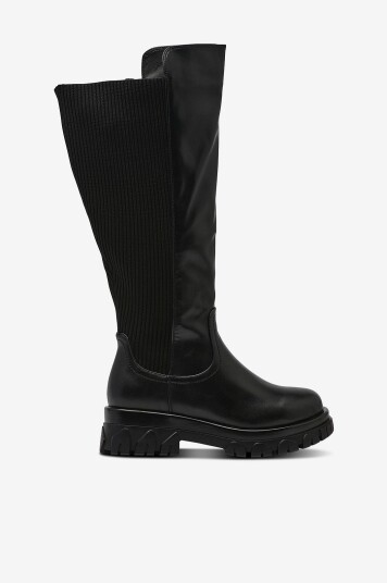Zizzi Støvler fChantal Long Boot Svart Zizzi Støvler fChantal Long Boot Svart