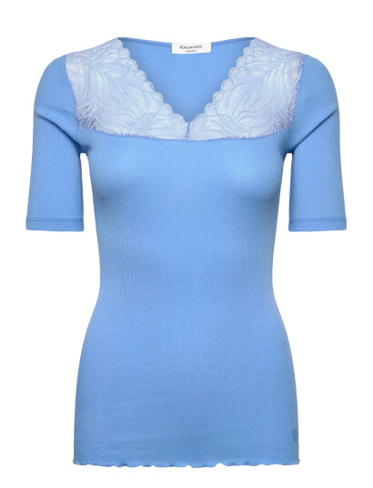 Rosemunde Rwbernadine 2/4 Regular V-Neck T-Sh - Blue - L
