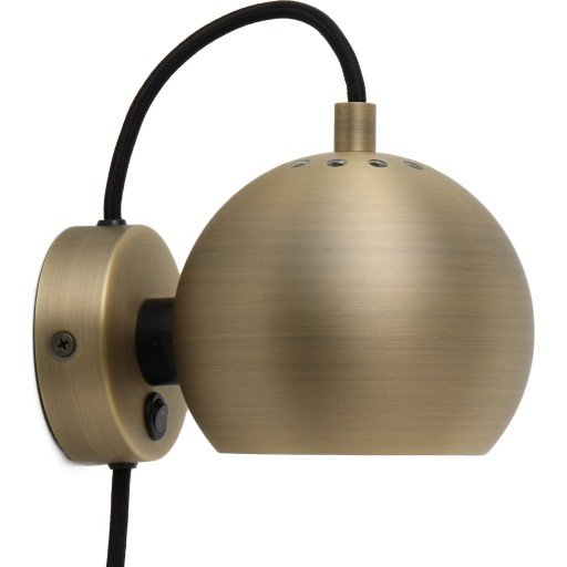 Frandsen BALL WALL LAMP - MATT ANTIQUE BRASS Frandsen BALL WALL LAMP - MATT ANTIQUE BRASS
