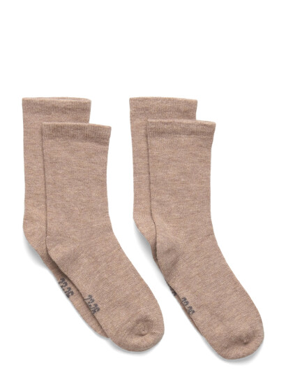Minymo Baby Wool Socks (2-Pack) Beige 23\26 Minymo Baby Wool Socks (2-Pack) Beige 23\26