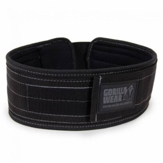 Gorilla Wear Nylon Belte, svart treningsbelte