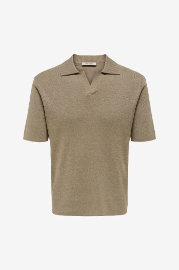 Only & Sons Pologenser onsTravis Reg 12 SS Natur