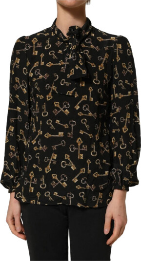 Dolce & Gabbana Dame Bluser & Skjorter Svart S, Dolce & Gabbana Dame Bluser & Skjorter Svart S,