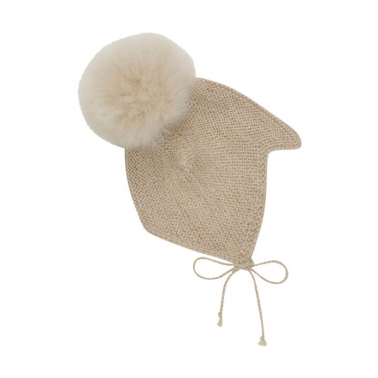 HUTTELiHUT Babylue med alpakka dusk - camel melange