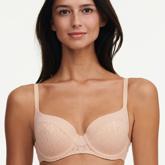 Chantelle BH EasyFeel Norah T-Shirt Bra Beige B 85 Dame