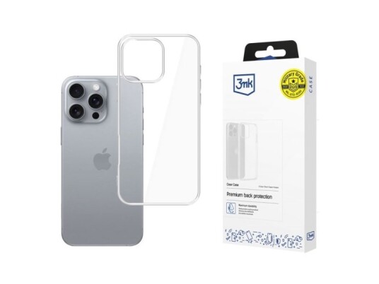 3Mk Gjennomsiktig Etui til iPhone 16 Pro Max 6.9" - Mobildeksel